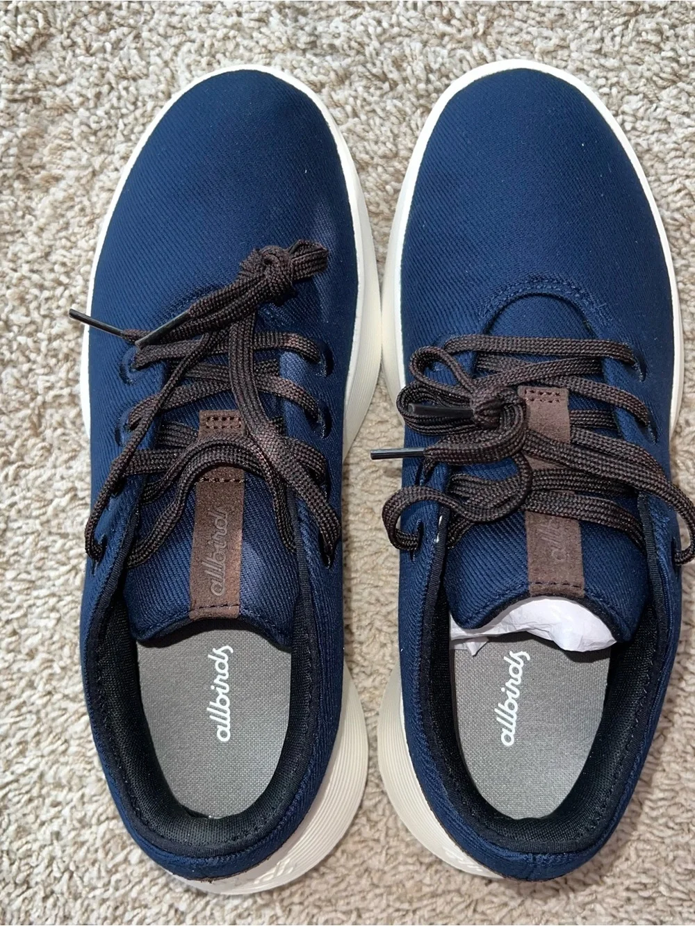 Allbirds Go Lux Men's Navy Casual Lace-Up Sneakers M9 W 10.5 NWB